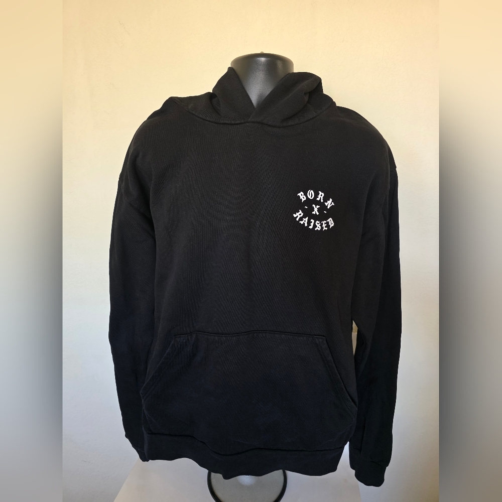 BORN X RAISED Black Hoodie Sweater Size XL
